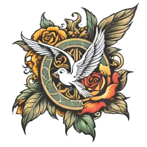peace protection prosperity tattoo design idea