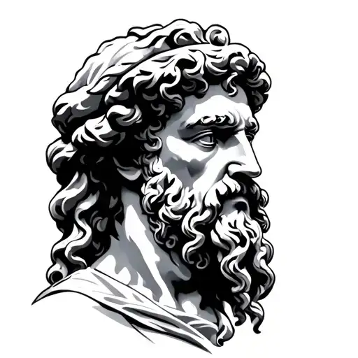 alexander the great and Socrates minimalist tattoo featuring tattoo design idea
