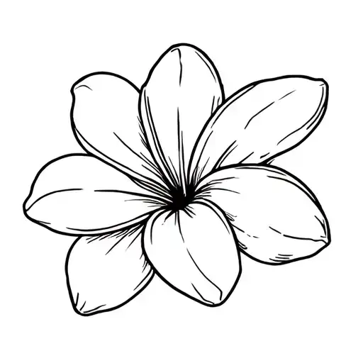 Frangipani tattoo design idea