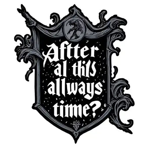 Harry Potter inspired Hogwarts quote after all this time? always tattoo design idea