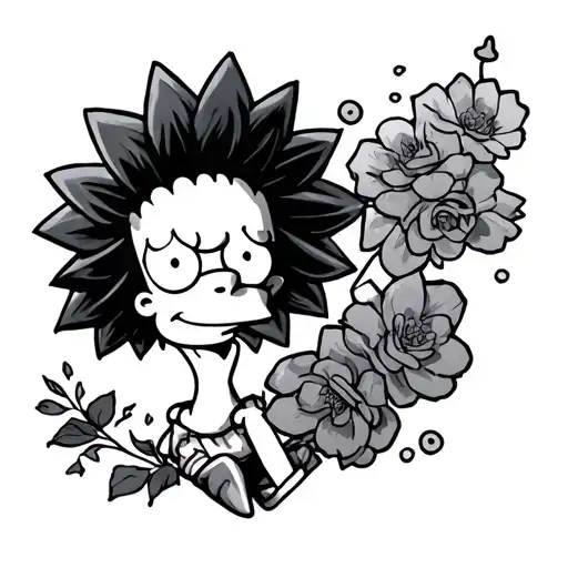 Lisa Simpson tattoo design idea