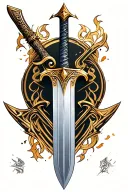 Imam Ali's sword design tattoo design idea