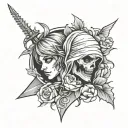 Grieving  Slayers tattoo design idea