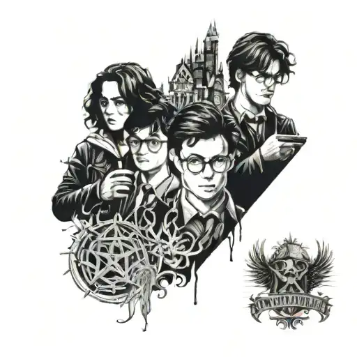 Supernatural, charmed, Harry Potter, stranger things, the labyrinth  tattoo design idea