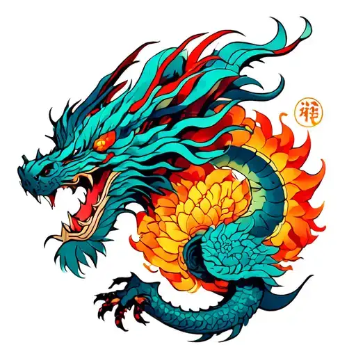 bahamut tattoo design idea