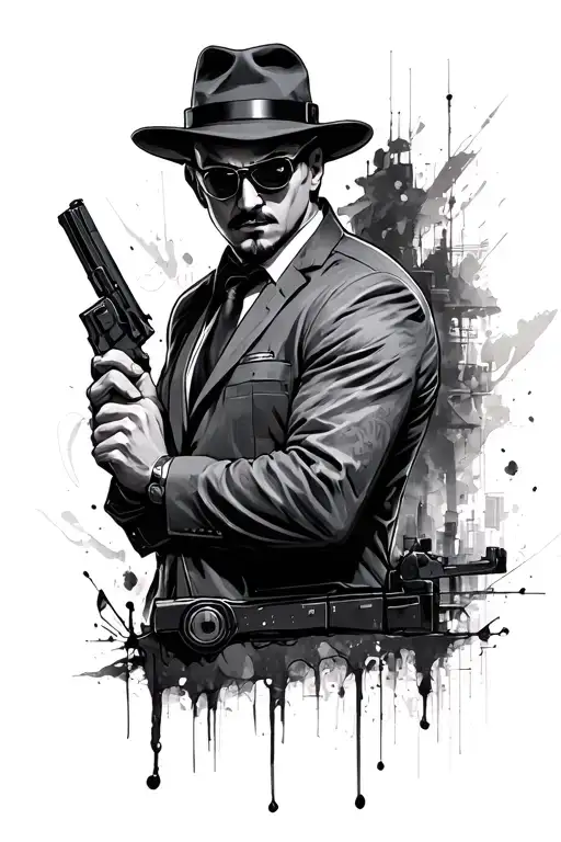 EXAMPLE FROM METİN2 Game and Mafia 2 Related to the game tattoo design idea