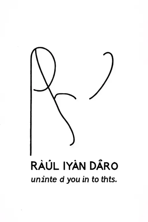 I want to unite this names: Raúl Iyán Darío tattoo design idea