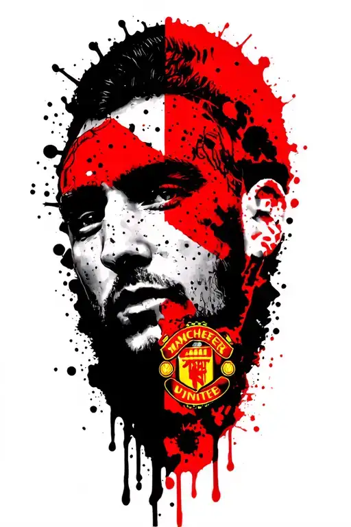 I would like a tattoo that incorporates Manchester United, the Stone Roses, Oasis, Dublin and my children Jack and Evie. tattoo design idea