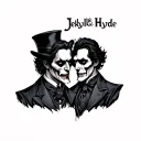 Jekyll And Hyde tattoo design idea