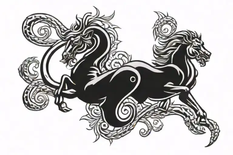 sign of the zodiac symbol gemini cancer 2 leo tattoo design idea