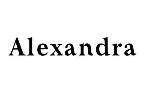 "Alexandra" tattoo design idea
