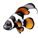 Clownfish tattoo design idea