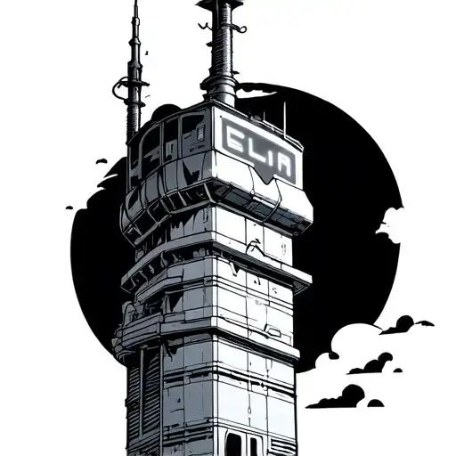 Pokemon electrician Tesla tower tattoo design idea