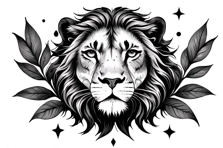 8 points, 2 stars, 6 dots. leo inspired, fine line on bikini line. small tattoo design idea