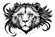 8 points, 2 stars, 6 dots. leo inspired, fine line on bikini line. small tattoo design idea