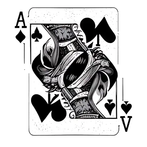 Love the pain in text, in the bottom right corner add 2 card poker hand with 7 of diamonds and 2 of spades tattoo design idea
