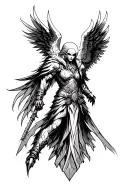 warhammer 40K dark angel tattoo design idea