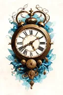 clock face tattoo design idea