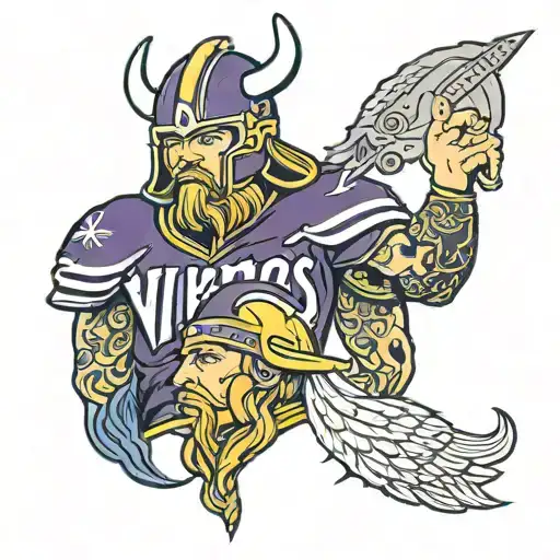 Minnesota Vikings with "the year" tattoo design idea