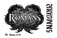 Romans 12:19 tattoo design idea
