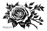 Romans 12:19 tattoo design idea