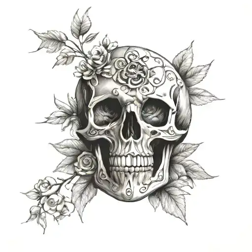 Memento Mori memento to live tattoo design idea