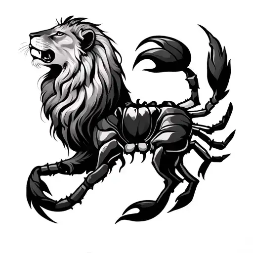 leo zodiac sign and scorpio zodiac tattoo tattoo design idea