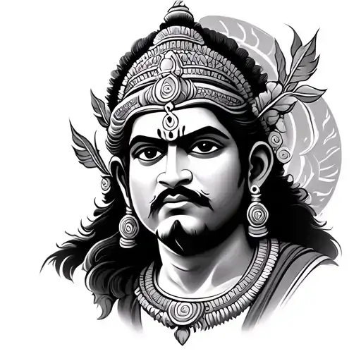 God Hanuman tattoo design idea