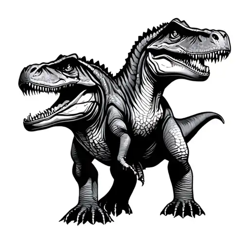 three dinosaurs land before time  tattoo design idea