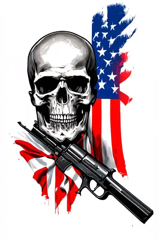 rebel flag tattoo design idea