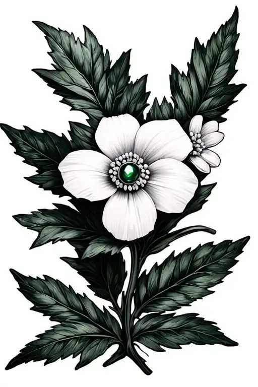 Forget me not flower mammoth ivory jewelry nephrite jade gemstone Alaska represent tattoo design idea