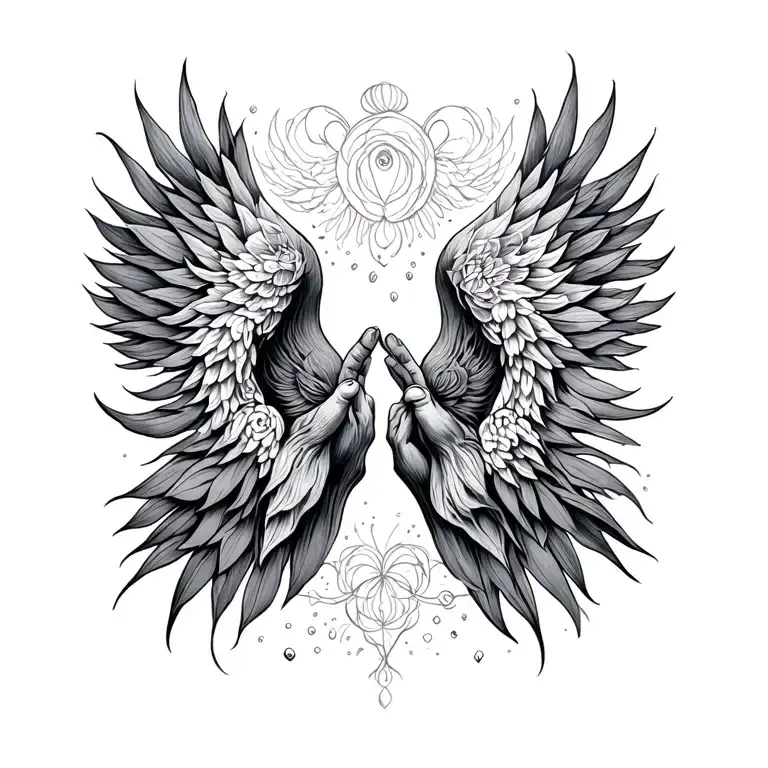 we are all connected in spirit dimension, love is eternal, family is forever tattoo design idea
