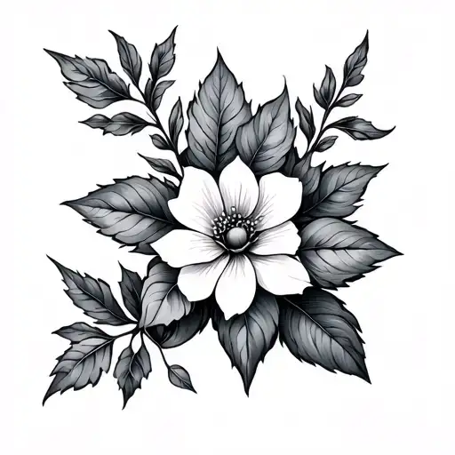 Tulsi tattoo design idea