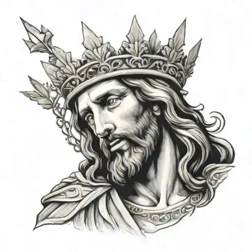 King of Kings Jesus Christ tattoo design idea