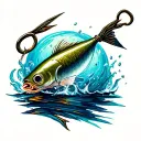 Fishing Hook tattoo design idea