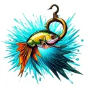 Fishing Hook tattoo design idea