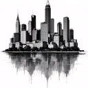 Atlanta Skyline tattoo design idea