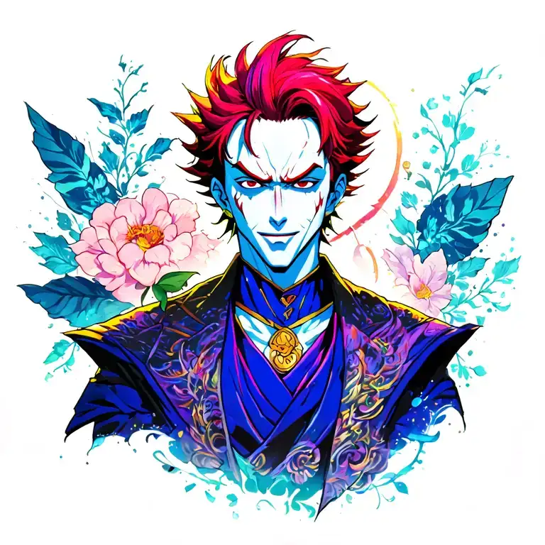 Hisoka anime tattoo design idea