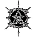 trinity knot design tattoo design idea