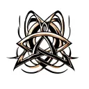trinity knot design tattoo design idea