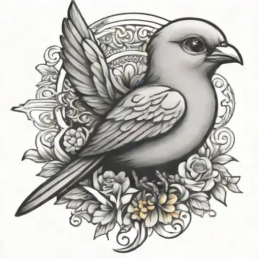tweety bird tattoo design idea