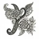 XO tattoo design idea