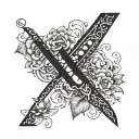 XO tattoo design idea