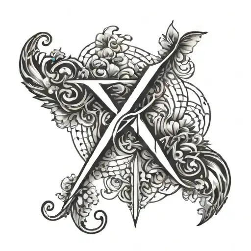 XO tattoo design idea