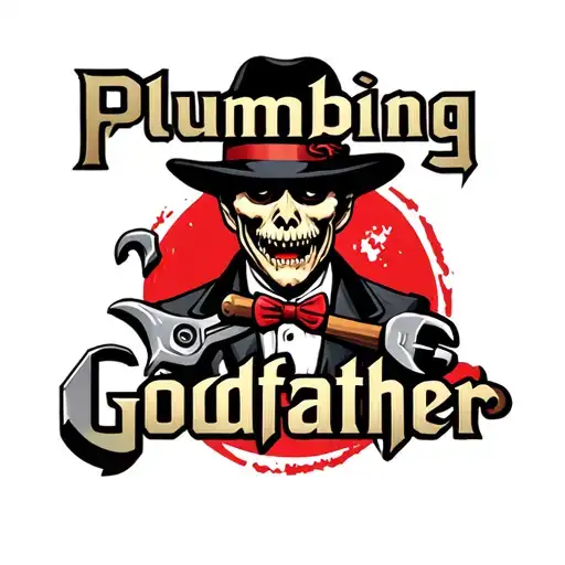 "Plumbing Godfather " mobster with wrench  tattoo design idea