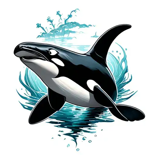 Orca tattoo design idea