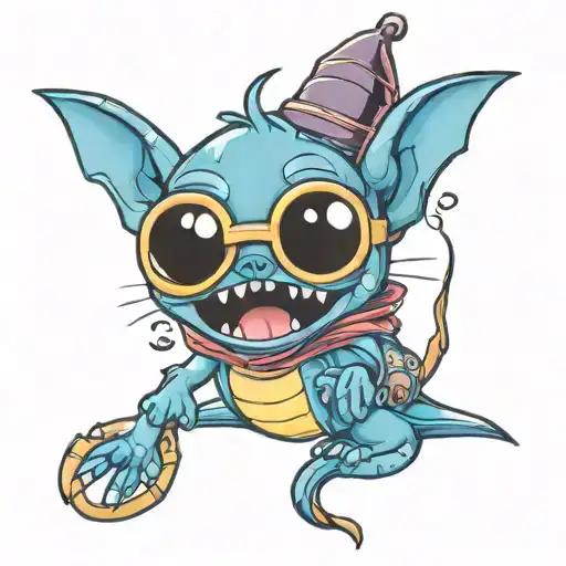 Stich harry potter tattoo design idea