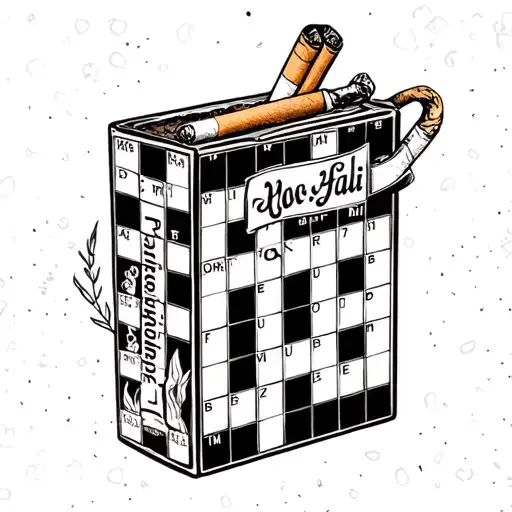 hugo and haili crossword puzzle coffee cigarette tattoo design idea