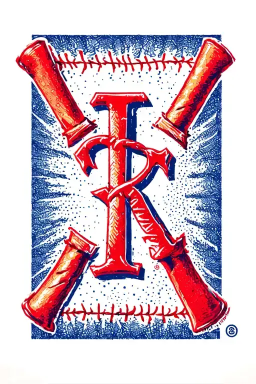 Texas Rangers logo tattoo design idea