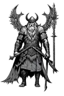 Ulfhednar viking warrior tattoo design idea